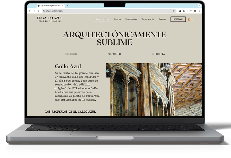 mockup mobile el gallo azul